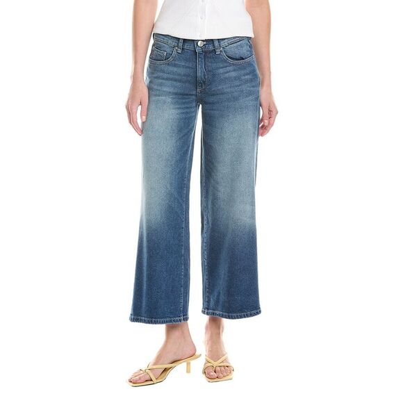 Dl1961 Womens  Hepburn Ankle Blue Harbor Wide Leg Jean, Blue - Picture 1 of 3